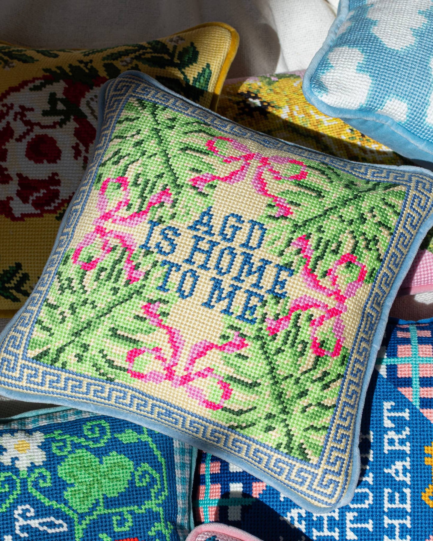 AGD Needlepoint Pillow
