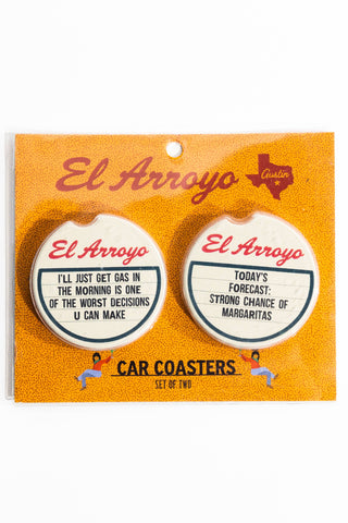 El Arroyo - Car Coaster Set - Today's Forecast