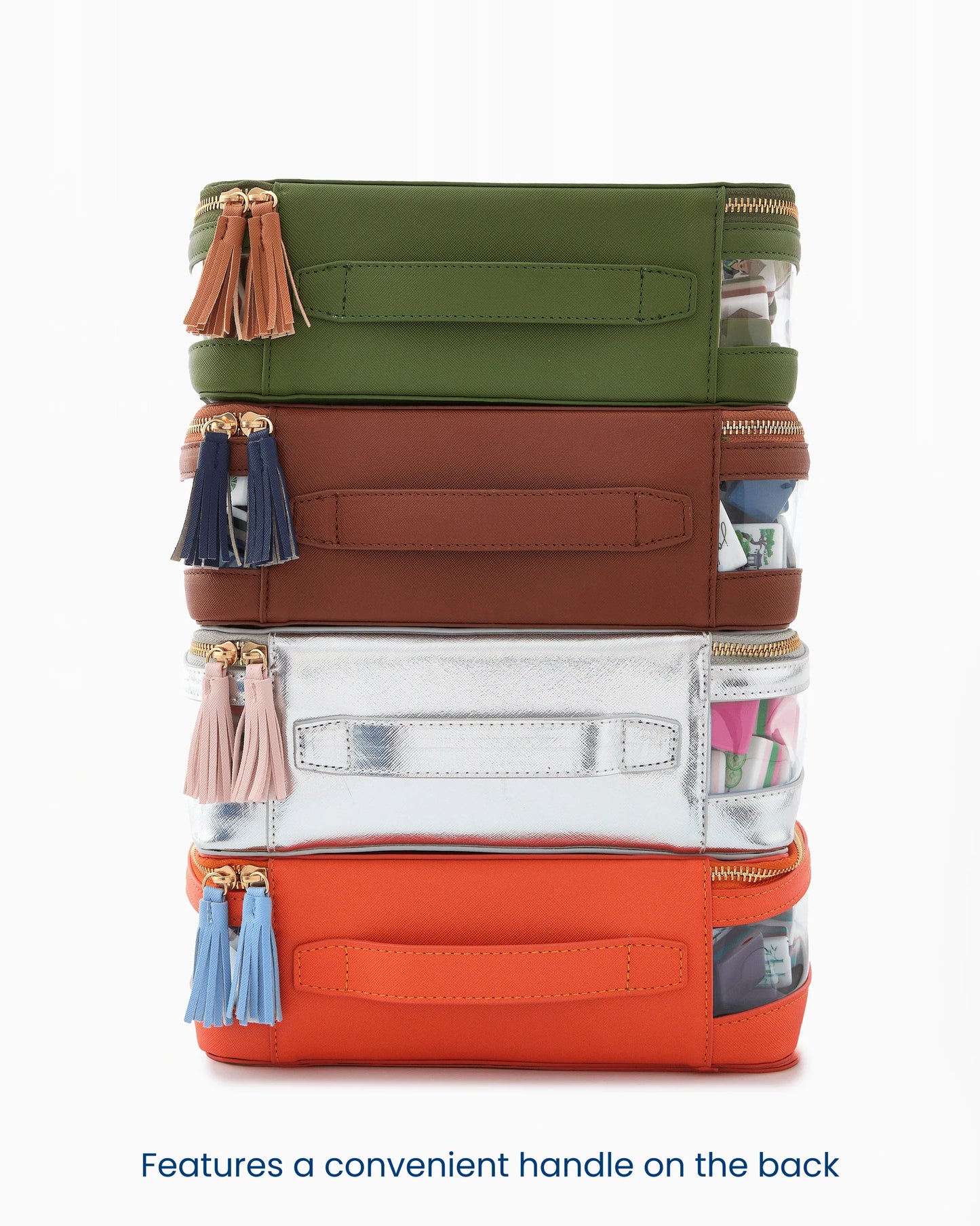 Mahjong Tile Storage Bag - Cognac