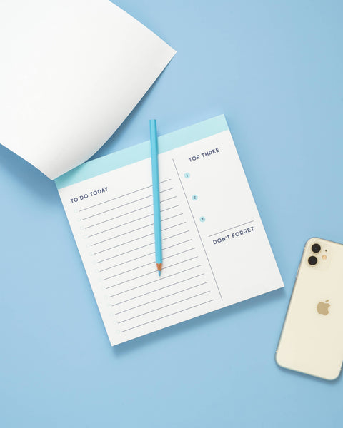 Daily Planner Notepads - Sky Blue