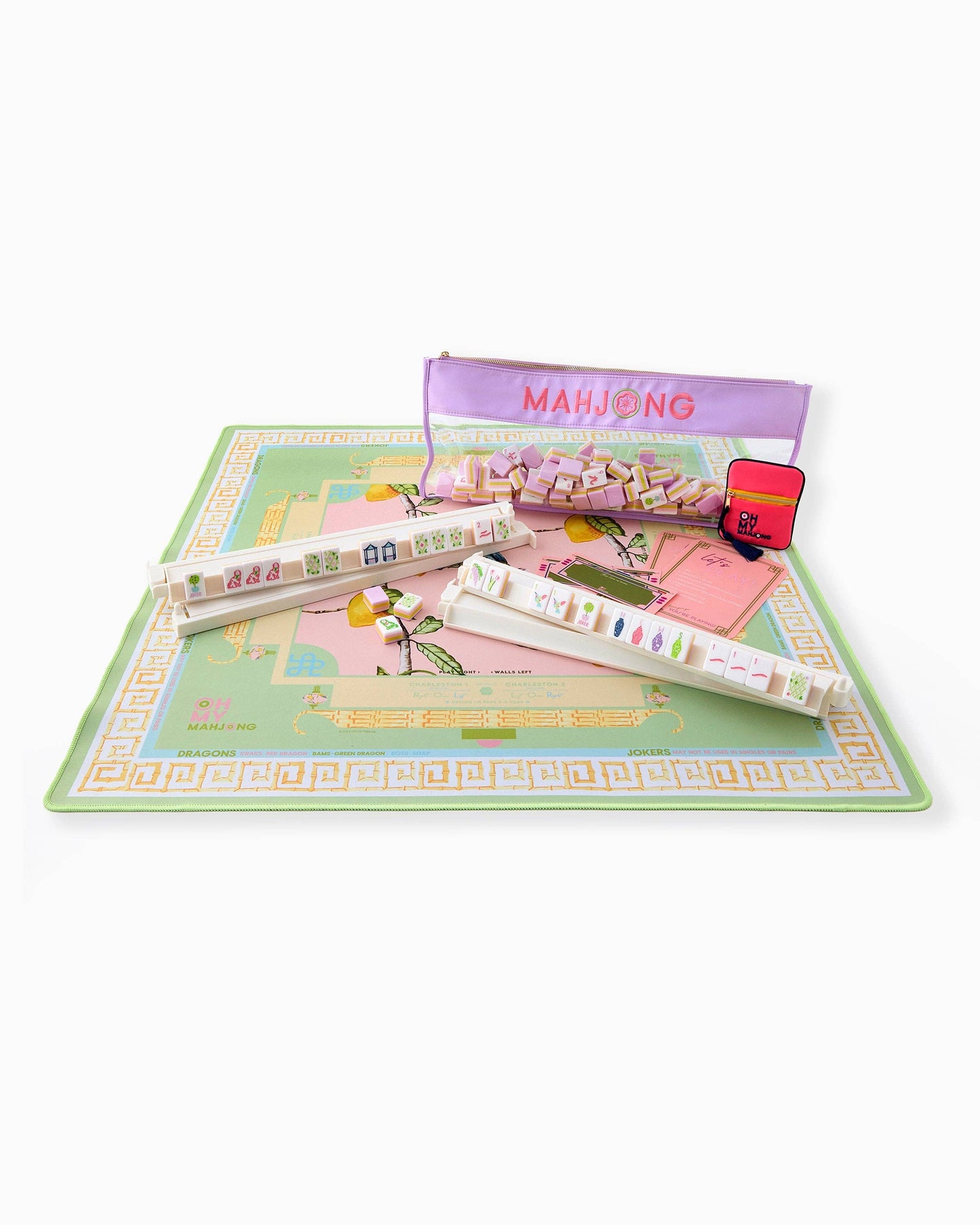 Mahjong Mat - Citrus Songbird in Tube