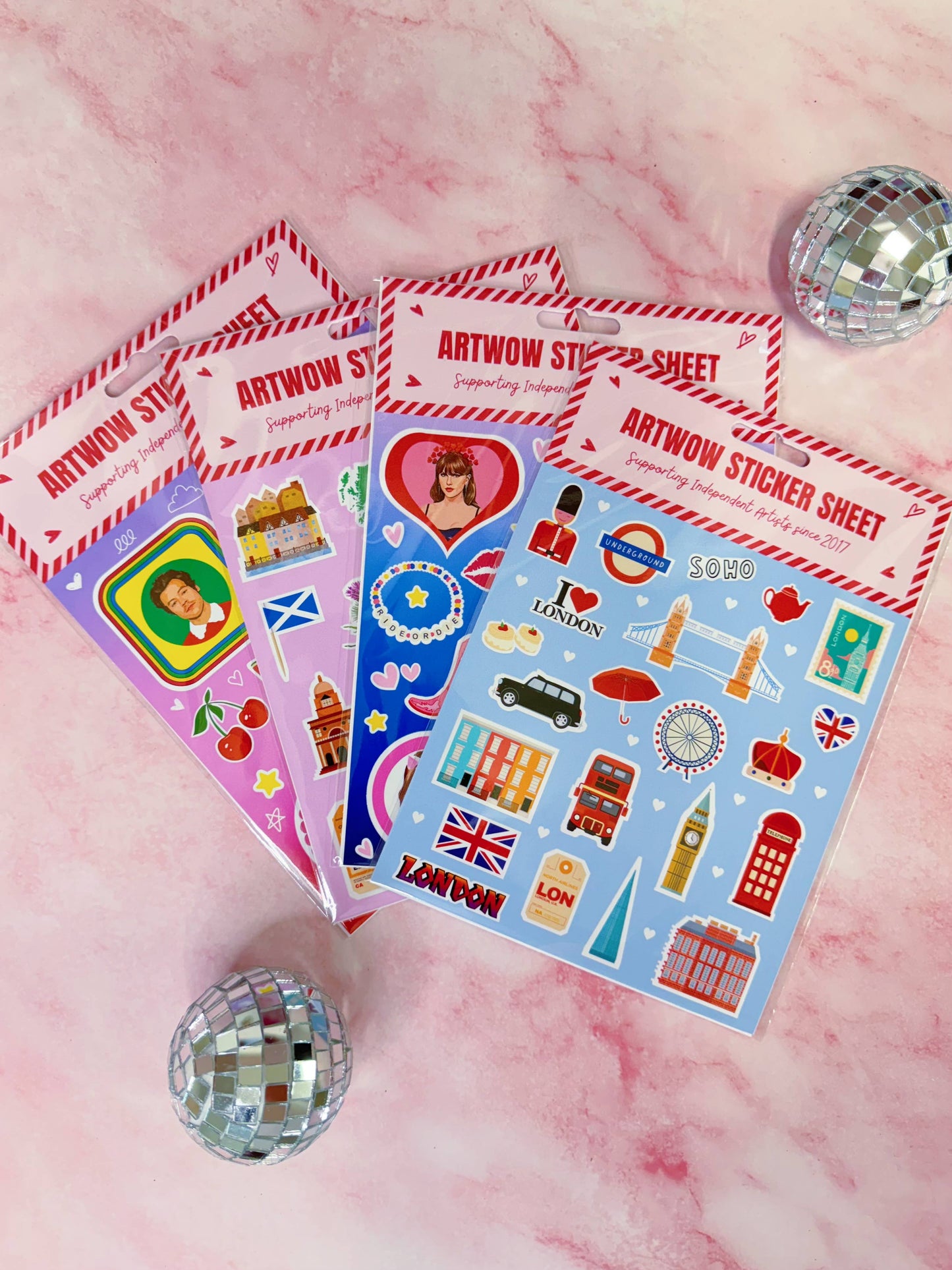 Red Lips Sticker Sheet