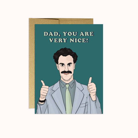 Borat Very Nice! Father's Day Card