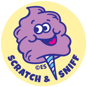 Cotton Candy Scratch & Sniff Sticker
