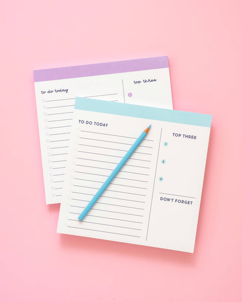 Daily Planner Notepads - Sky Blue