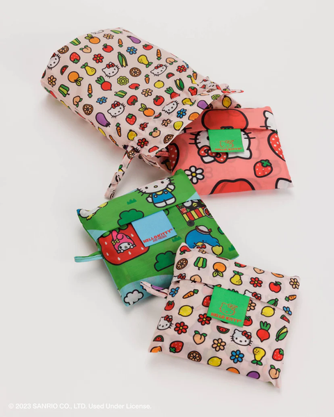 Baggu Reusable Bag - Standard Set of 3 - Hello Kitty & Friends