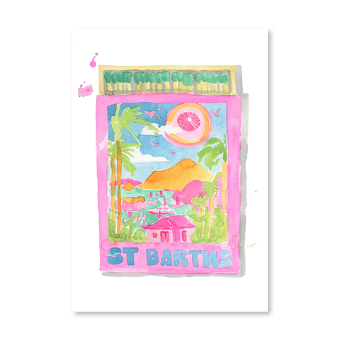 St. Barths Matchbook 5x7 Print