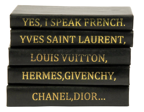 I Speak French Leather Book Stack (Copy)
