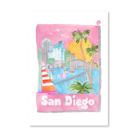 San Diego Matchbook 5x7 Print