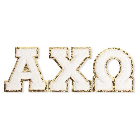 AXO Chenille Sorority Letters