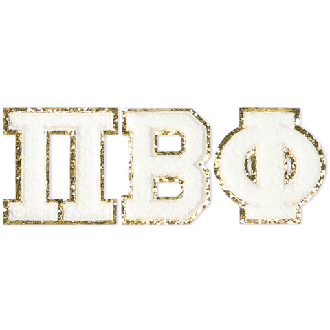 Chenille Sorority Letters - Pi Phi