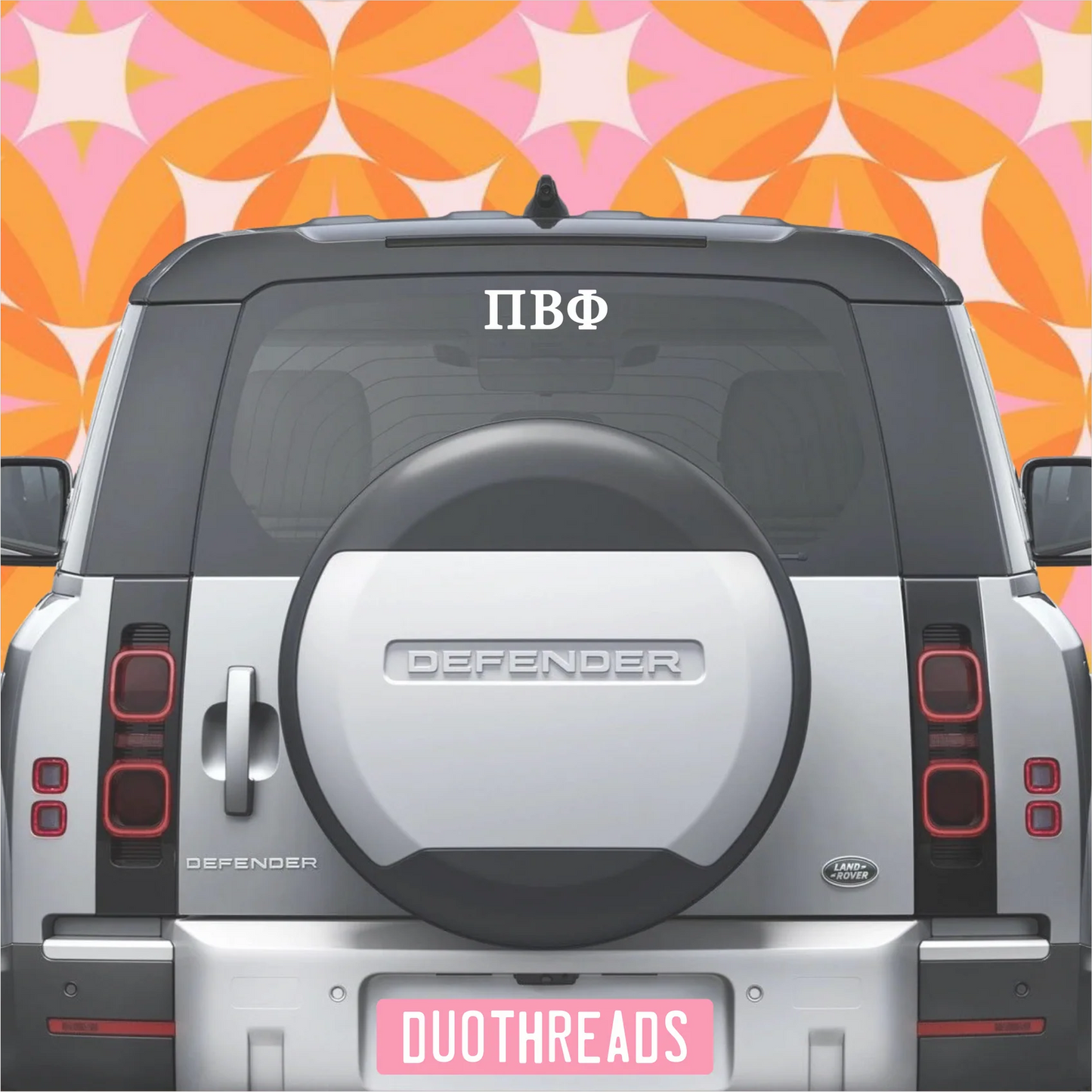 Sorority Car Decal - Pi Phi
