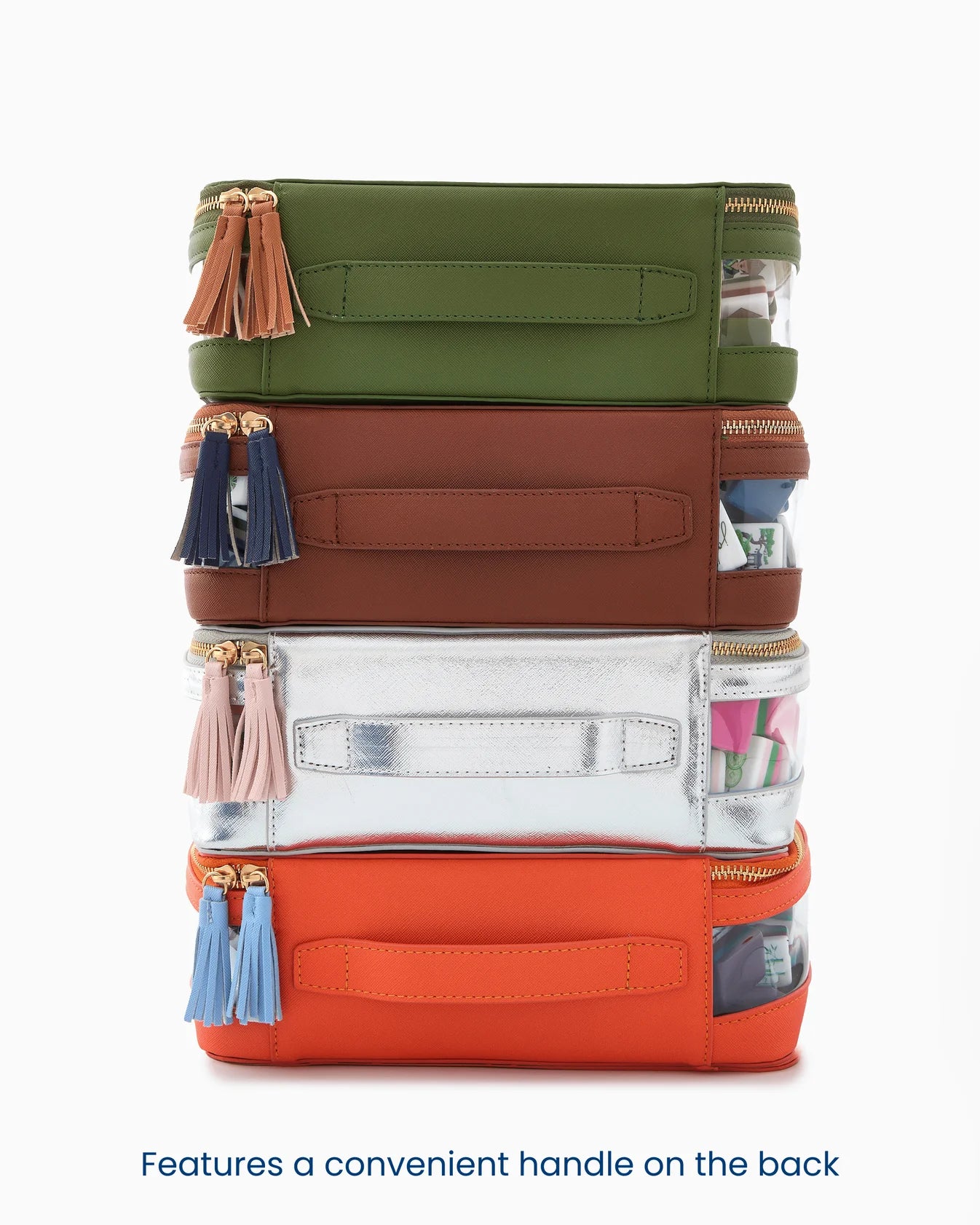 Mahjong Tile Storage Bag - Silver