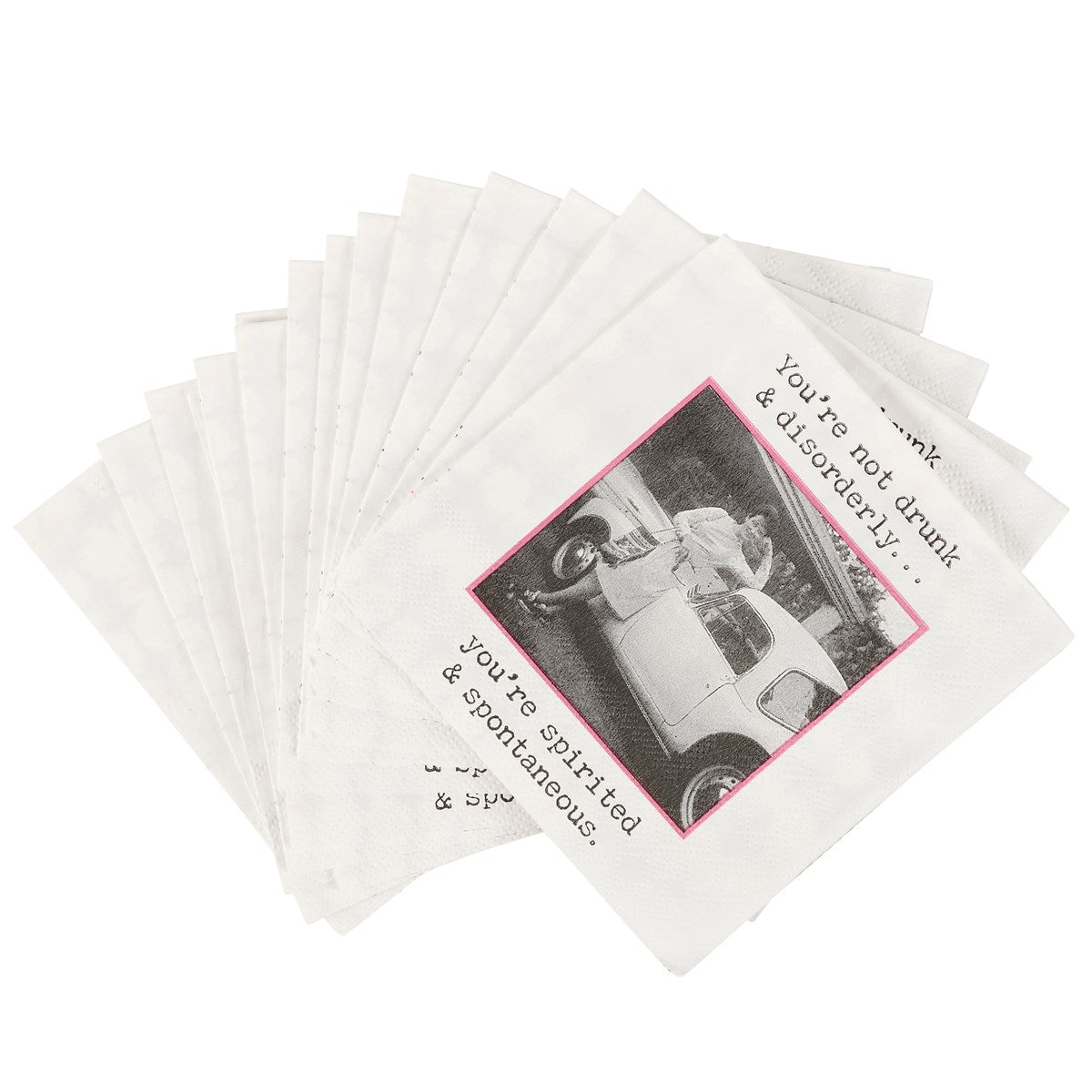 Spirited & Spontaneous Beverage Napkin