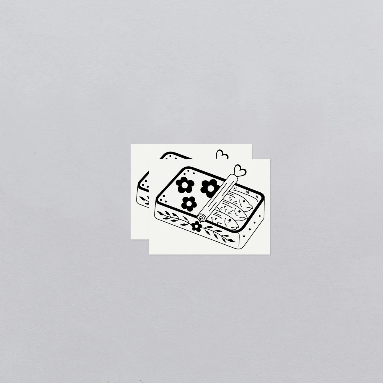 Tinned Fish Tattoo - Set of 2