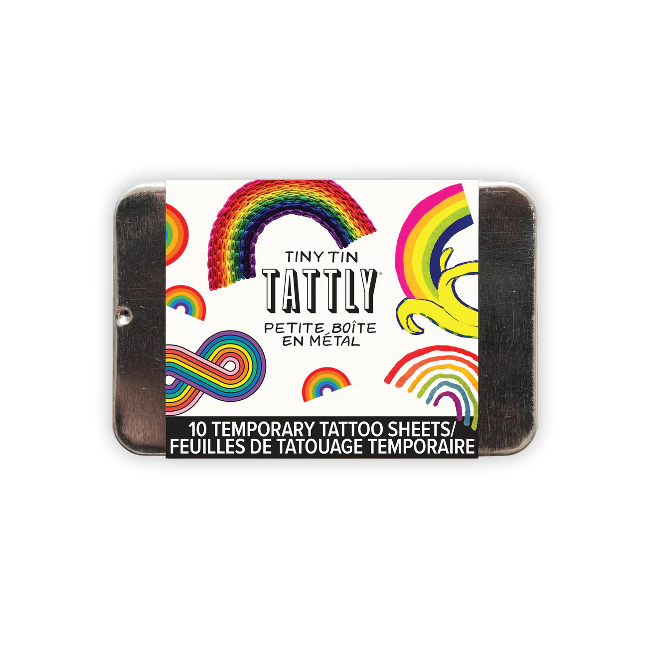 Tiny Rainbow Tattoo Tin - Set of 10
