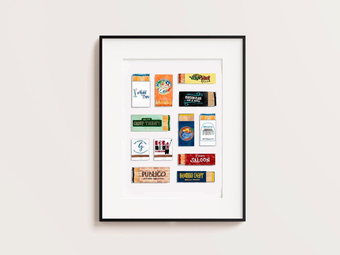 University of South Carolina Matchbook Prints
