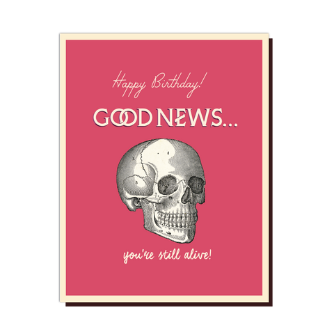 Good News Birthday Card