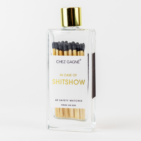 In Case of Shitshow - Glass Bottle Matches