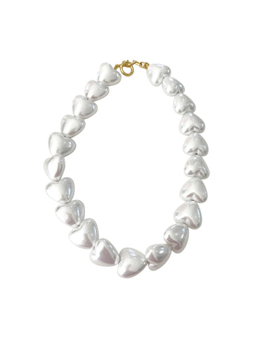 Gemelli - Pearl Heart Necklace