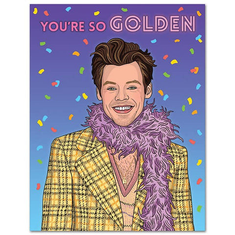 Harry Styles - You're So Golden Birthday Card