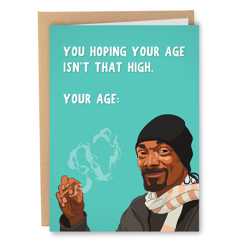 Snoop Dogg - High AF Birthday Card