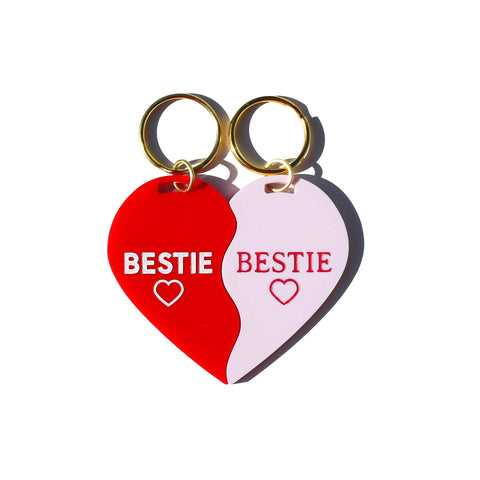 BESTIE | Friendship Acrylic Keychain Set