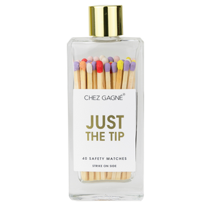 Just the Tip - Glass Bottle Safety Matches - Rainbow