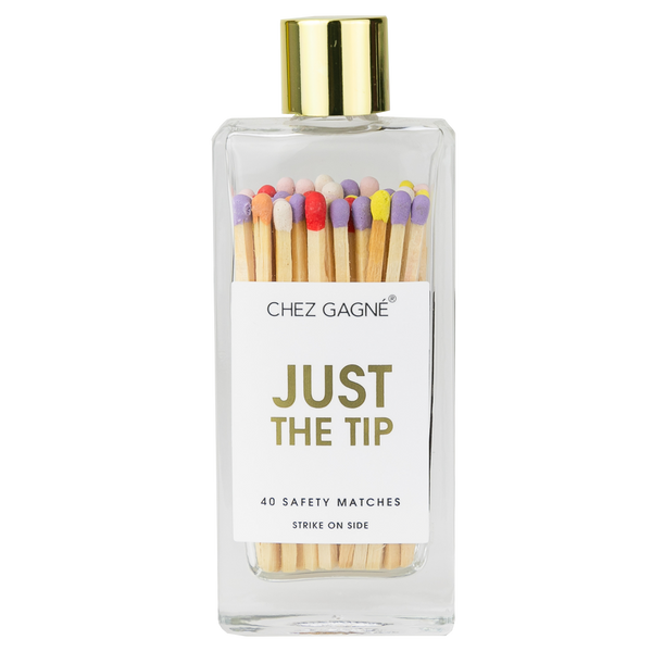 Just the Tip - Glass Bottle Safety Matches - Rainbow