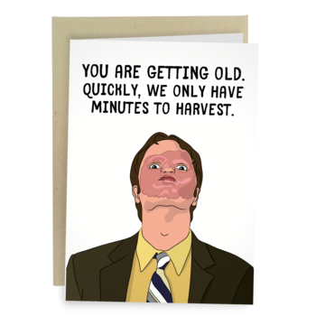 The Office - Dwight Schrute CPR Mask Birthday Card