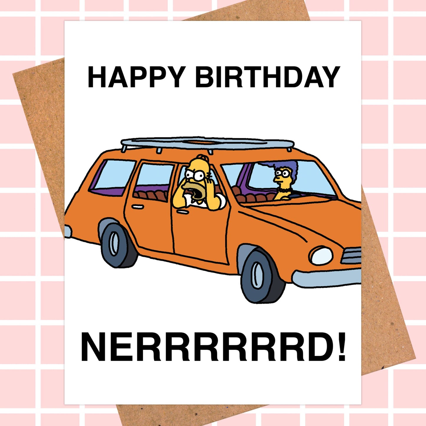Simpsons - Nerd Card