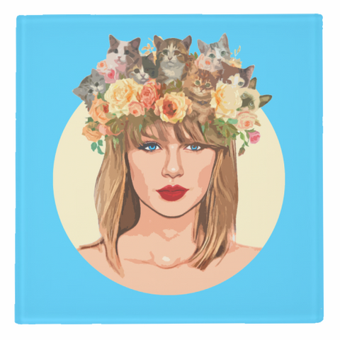 Taylor Swift - Kitten Crown Coaster