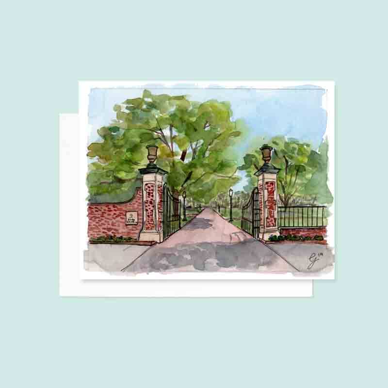 USC Horseshoe Greeting Card