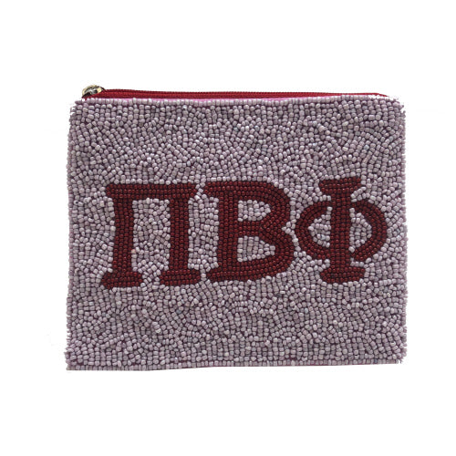 Beaded Pouch - Pi Beta Phi