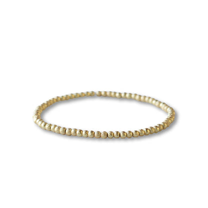 Duo Smooth Gold Beaded Bracelet