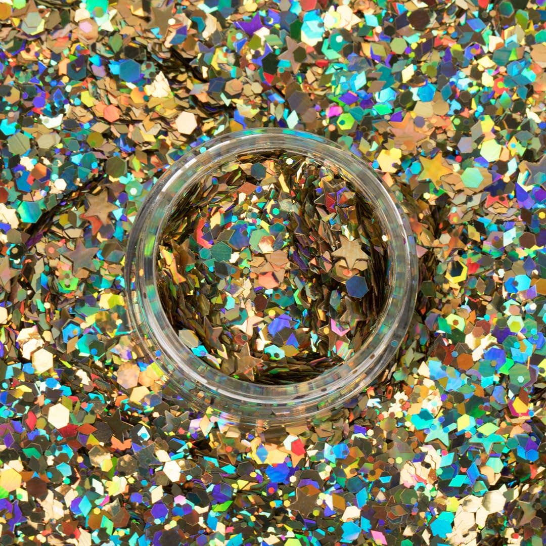 Macro Glitter | Gold-Solar