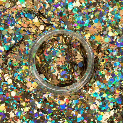 Macro Glitter | Gold-Solar