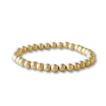 3mm Smooth Gold Beaded Bracelet
