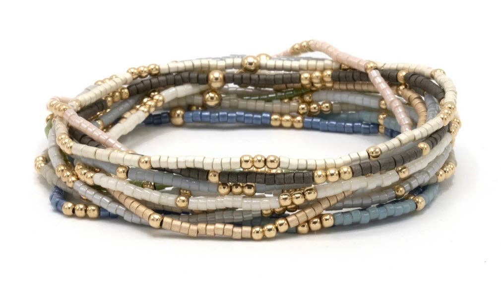 Newport - Champagne + Gold Waterproof Bracelet