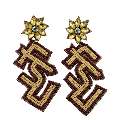 Carolina Rhinestone Beaded Earrings