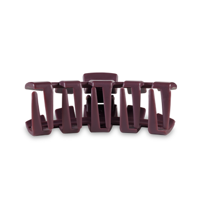 TELETIES - Classic Hair Clip | Med. | Burgundy Bliss