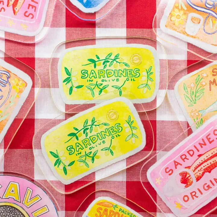 Olive Sardines Coaster
