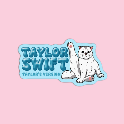 Taylor Swift Taylor's Version Vinyl Textured Sticker