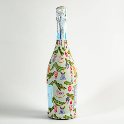Prosecco Bottle Wrap - Merry Little Ornaments