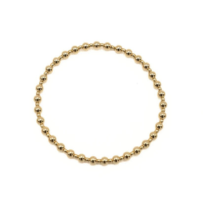 4mm+2mm+4mm Gold Filled Waterproof Dimension Bracelet: 6.5