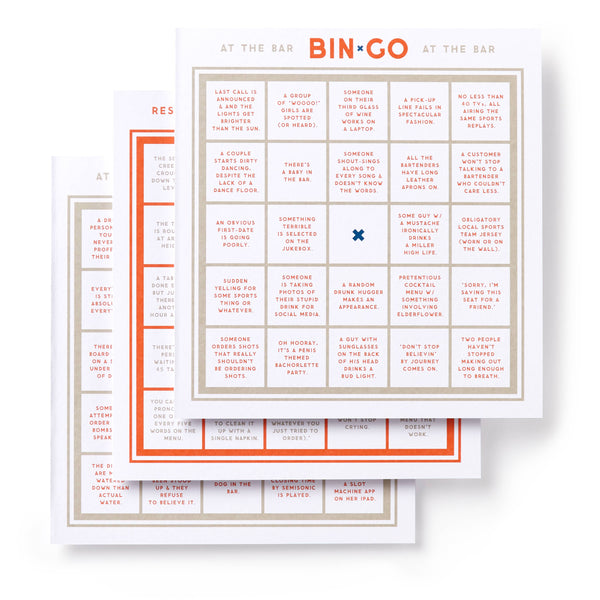 Brass Monkey - Bin-go Get A Few Drinks Bingo Book
