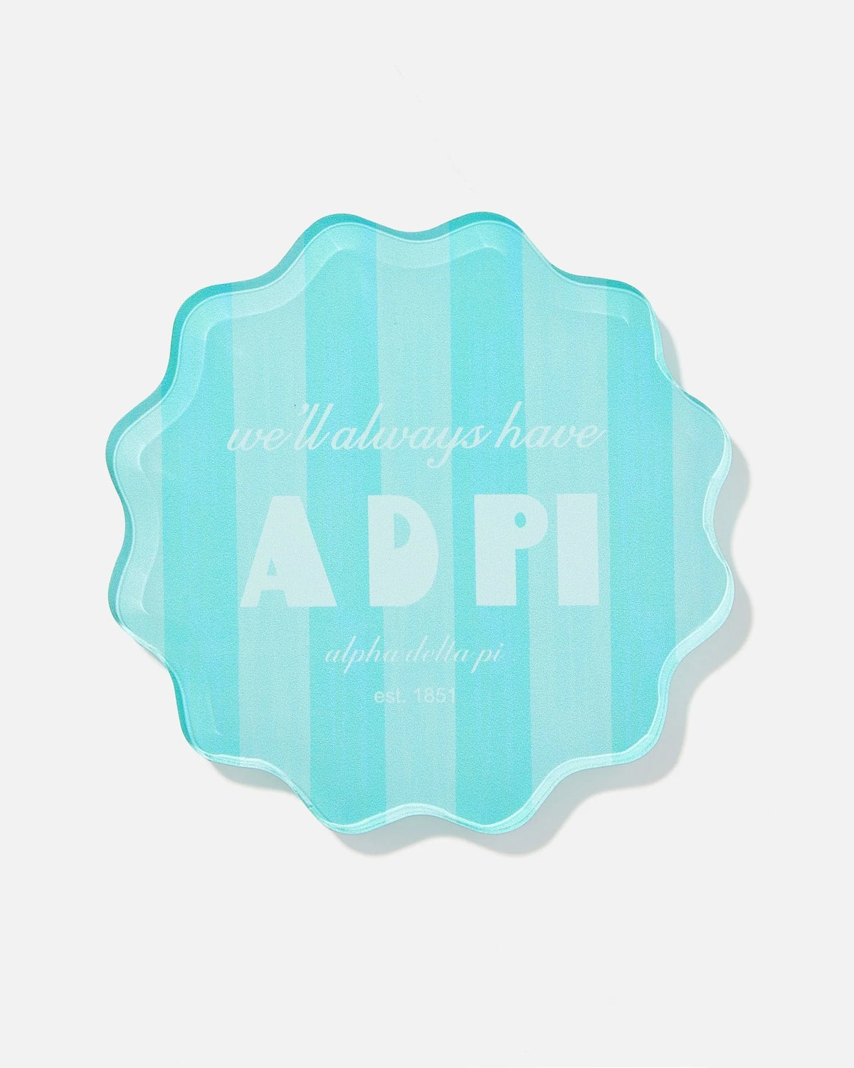 ADPi Striped Coaster