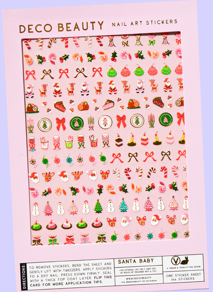 Nail Art Stickers - SANTA BABY