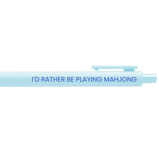 I'd Rather Be Playing Mahjong Pen