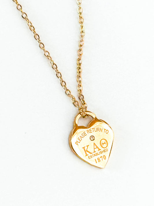 Theta Please Return Necklace